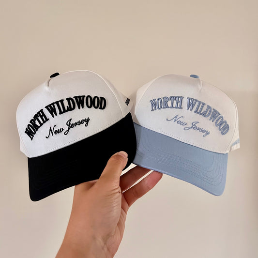 North Wildwood, New Jersey Hat (Blue or Black)