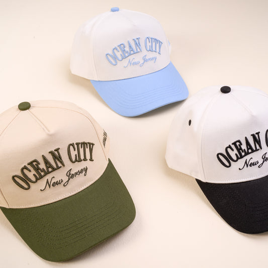 Ocean City, New Jersey Hat (Blue or Black)