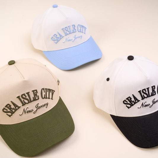 Sea Isle City, New Jersey Hat (Blue or Black)